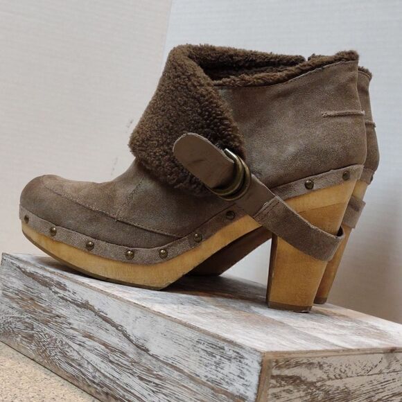👍 Vintage Nine West  Suede Booties Retro Size 9.   A8 - Picture 4 of 8